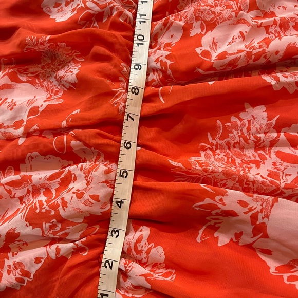 Tacera Coral & White Dress, Size Medium Petite - Picture 11 of 15
